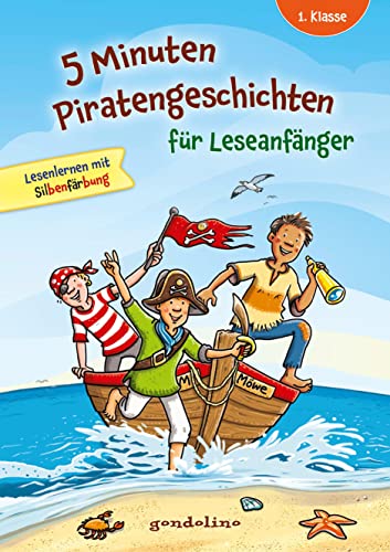 5 Minuten Piratengeschichten für Leseanfänger: Erstlesebuch mit kurzen Geschichten und großer Fibelschrift ab 6 Jahren 5 Minuten Piratengeschichten für Leseanfänger: Erstlesebuch mit kurzen Geschichten und großer Fibelschrift ab 6 Jahren