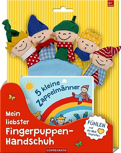 Mein liebster Fingerpuppen-Handschuh: 5 kleine Zappelmänner: Geschenkset Buch plus Handschuh (Fühlen und die Welt begreifen)