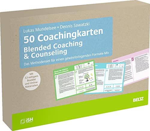 50 Coachingkarten Blended Coaching & Counseling: Das Methodenset für einen gewinnbringenden Formate-Mix. Mit 32-seitigem Booklet und Online-Materialien von Beltz