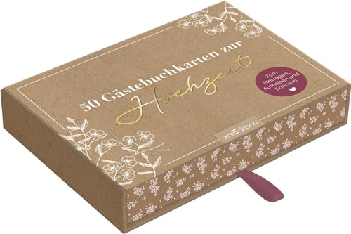 50 Gästebuchkarten zur Hochzeit: Zum Eintragen, Aufheben und Erinnern | Alternative zum Gästebuch, Hochzeitsspiel, Geschenk zur Hochzeit (Optik floral) 50 Gästebuchkarten zur Hochzeit: Zum Eintragen, Aufheben und Erinnern | Alternative zum Gästebuch, Hochzeitsspiel, Geschenk zur Hochzeit (Optik floral)