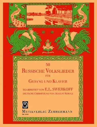 50 Russische Volkslieder: Gesang und Klavier.