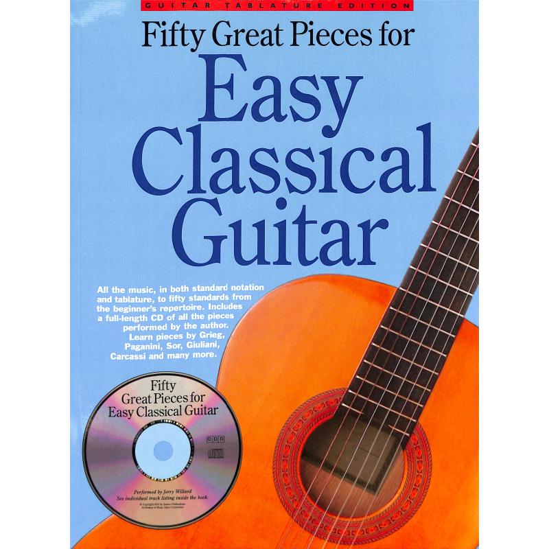 50 great pieces for easy classical guitar
