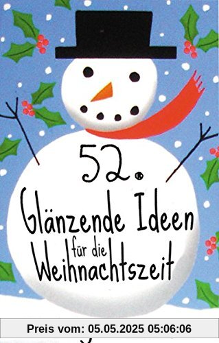 52 glänzende Ideen für die Weihnachtszeit: Packung mit 52 Karten