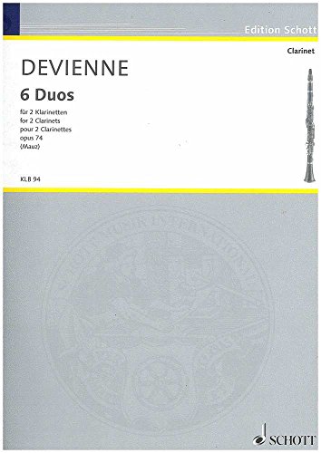6 Duos: op. 74. 2 Klarinetten. Spielpartitur. (Edition Schott) von Schott Music Distribution