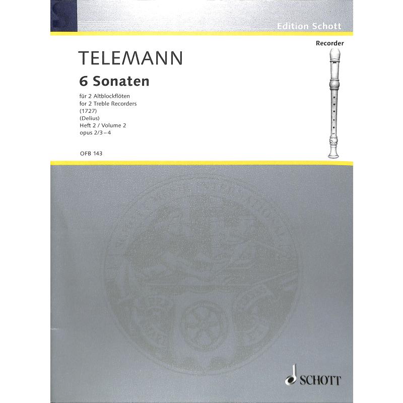 6 Sonaten 2 op 2 (Nr 3-4)