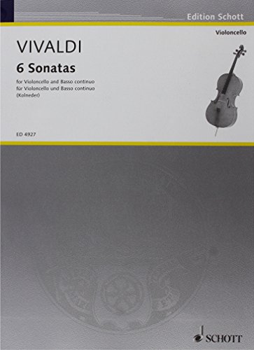 6 Sonaten: Violoncello und Basso continuo. (Edition Schott)