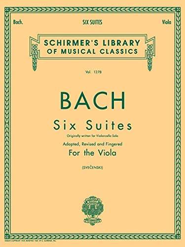 6 Suites: Schirmer Library of Classics Volume 1278 Viola Solo (Schirmer Library of Classics, 1278, Band 1278) von G. Schirmer