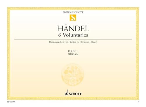 6 Voluntaries: Orgel. (Edition Schott Einzelausgabe)