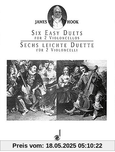6 leichte Duette: op. 58. 2 Violoncelli. Spielpartitur.