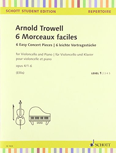 6 leichte Vortragsstücke: op. 4/1-6. Violoncello und Klavier. (Schott Student Edition - Repertoire)