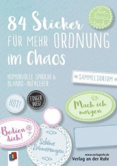 84 Sticker für mehr Ordnung im Chaos "Live-love-teach" von Verlag an der Ruhr