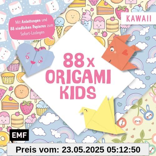 88 x Origami Kids – Kawaii: Mit Anleitungen und 88 bunten Papieren zum Sofort-Loslegen 88 x Origami Kids – Kawaii: Mit Anleitungen und 88 bunten Papieren zum Sofort-Loslegen