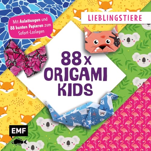 88 x Origami Kids – Lieblingstiere: Mit Anleitungen und 88 bunten Papieren zum Sofort-Loslegen 88 x Origami Kids – Lieblingstiere: Mit Anleitungen und 88 bunten Papieren zum Sofort-Loslegen