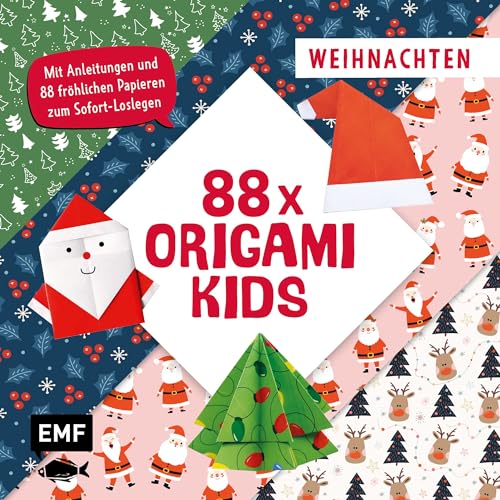 88 x Origami Kids – Weihnachten: Mit Anleitungen und 88 fröhlichen Papieren zum Sofort-Loslegen 88 x Origami Kids – Weihnachten: Mit Anleitungen und 88 fröhlichen Papieren zum Sofort-Loslegen