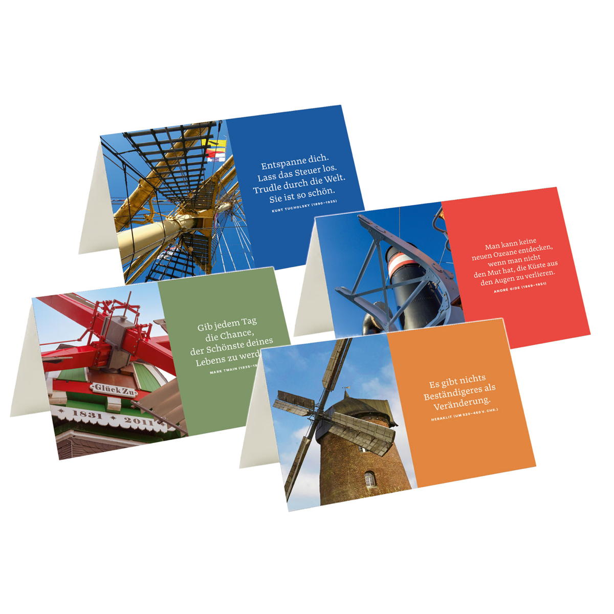 8er-Set Briefkarten »Aufbruch« 8er-Set Briefkarten »Aufbruch« von Monumente Publikationen