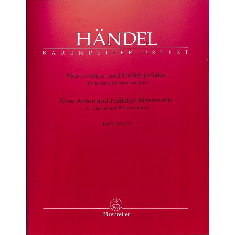9 Amen und Hallelujah Sätze HWV 269-277