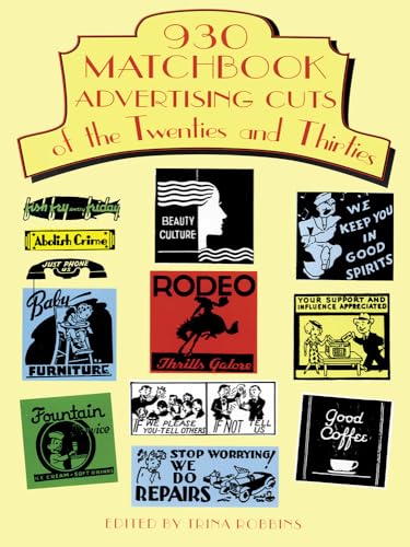 930 Matchbook Advertising Cuts of the Twenties and Thirties (Pictorial Archive Series)