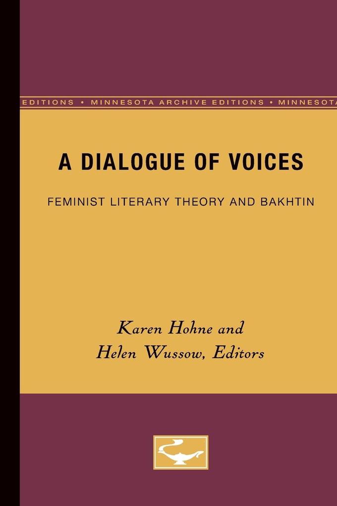 A Dialogue of Voices von University of Minnesota Press
