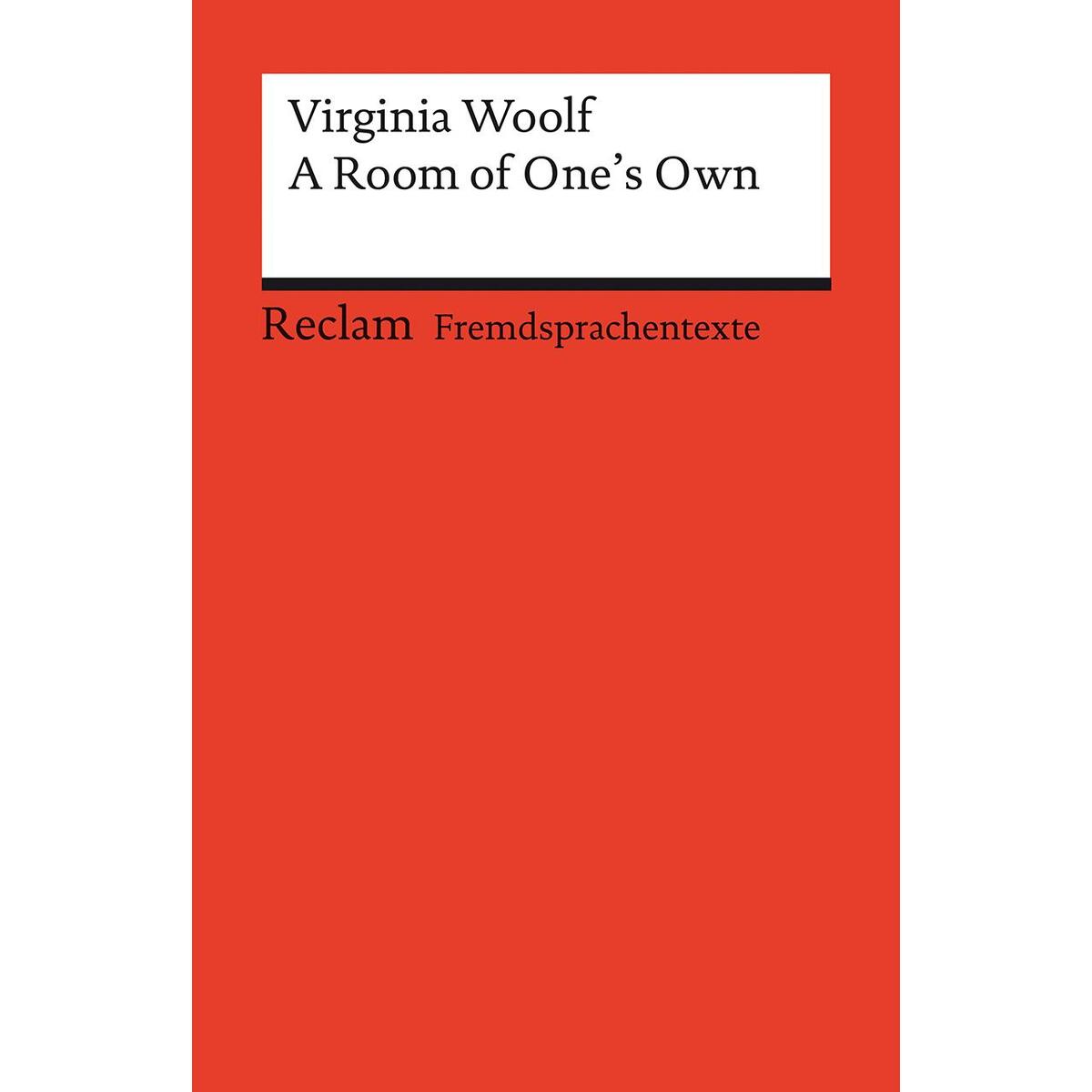 A Room of One&#039;s Own von Reclam Philipp Jun.