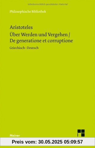 Ãber Werden und Vergehen Ãber Werden und Vergehen