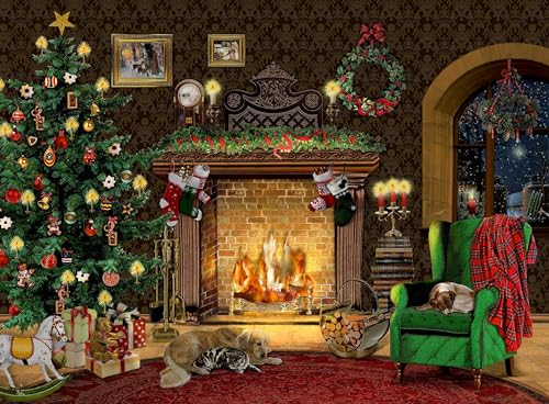 A4-Wand-Adventskalender – Kaminzimmer