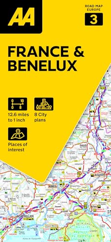 AA Road Map France & Benelux (AA Road Map Europe Series, Band 3) von AA