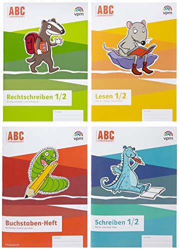 ABC-Lernlandschaft 1/2: Basis-Paket: 4 Arbeitshefte Druckschrift Klasse 1/2 (ABC-Lernlandschaft. Ausgabe ab 2019) von Verlag f.pdag.Medien