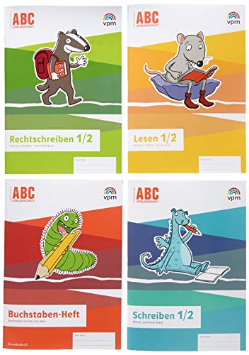 ABC-Lernlandschaft 1/2: Basis-Paket: 4 Arbeitshefte Grundschrift Klasse 1/2 (ABC-Lernlandschaft. Ausgabe ab 2019)