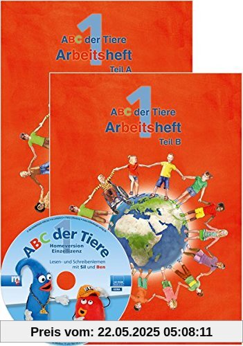 ABC der Tiere 1 - Arbeitsheft Grundschrift, Teil A und B · Neubearbeitung (ABC der Tiere - Neubearbeitung)