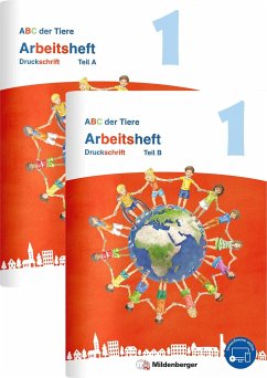 ABC der Tiere 1 Neubearbeitung - Arbeitsheft Druckschrift, Teil A und B von Mildenberger