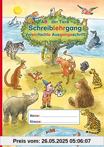 ABC der Tiere - Schreiblehrgang VA in Sammelmappe · Neubearbeitung: Vereinfachte Ausgangsschrift (ABC der Tiere - Neubearbeitung)