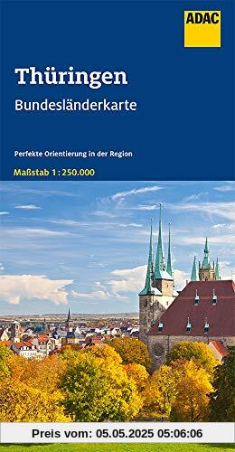 ADAC BundesländerKarte Deutschland Blatt 8 Thüringen 1:250 000 (ADAC BundesländerKarten Deutschland)