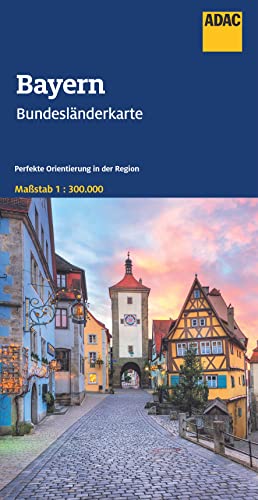 ADAC Bundesländerkarte Deutschland 12 Bayern 1:300.000: Straßenkarte und Autokarte