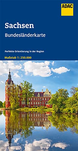 ADAC Bundesländerkarte Deutschland 09 Sachsen 1:250.000: Straßenkarte und Autokarte
