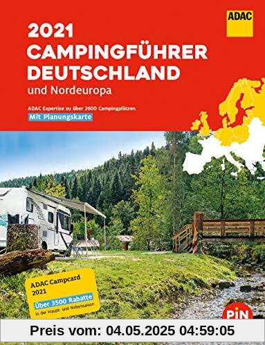 ADAC Campingführer Deutschland/Nordeuropa 2021: Mit ADAC Campcard und Planungskarten