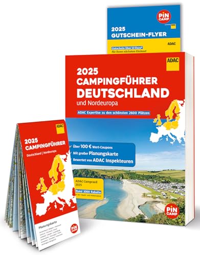 ADAC Campingführer Deutschland/Nordeuropa 2025: Mit ADAC Campcard und Planungskarten von ADAC