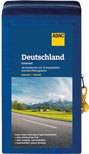 ADAC Kartenset Deutschland: 20 Detailkarten auf 10 Doppelblättern