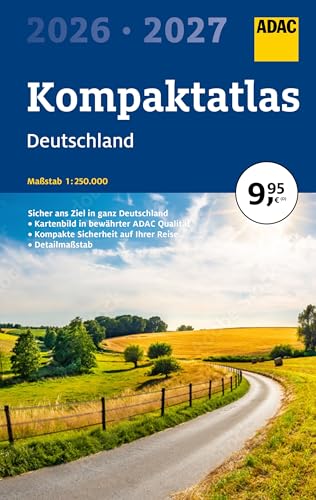ADAC Kompaktatlas 2026/2027 Deutschland 1:250.000: Straßenatlas und Autoatlas (ADAC Atlas) von ADAC Kartografie ein Imprint von MAIRDUMONT