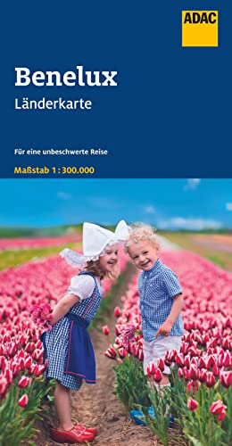 ADAC Länderkarte Benelux 1:300.000: Belgien, Niederlande, Luxemburg