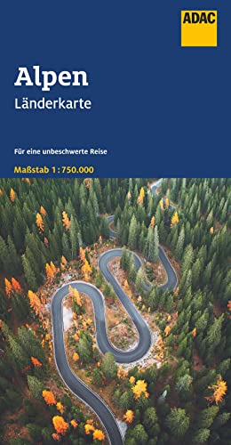 ADAC Länderkarte Alpen 1:750.000: Straßenkarte und Autokarte von ADAC Kartografie ein Imprint von MAIRDUMONT