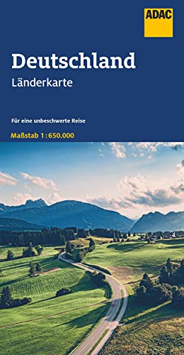 ADAC Länderkarte Deutschland 1:650.000: Straßenkarte und Autokarte