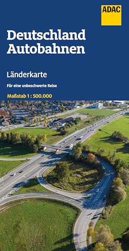 ADAC Länderkarte Deutschland Autobahnen 1:500.000: Straßenkarte und Autokarte