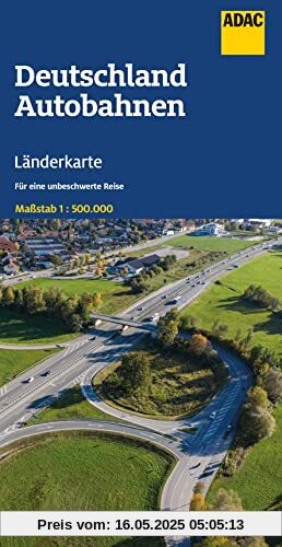 ADAC Länderkarte Deutschland Autobahnen 1:500.000