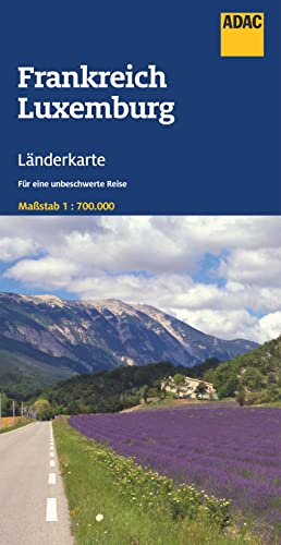 ADAC Länderkarte Frankreich, Luxemburg 1:700.000: Straßenkarte und Autokarte von ADAC Kartografie ein Imprint von MAIRDUMONT