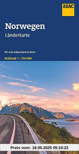 ADAC Länderkarte Norwegen 1:750.000 ADAC Länderkarte Norwegen 1:750.000