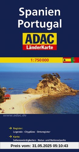 ADAC Länderkarte Spanien, Portugal 1:750.000