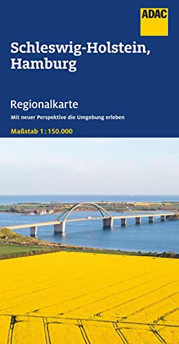 ADAC Regionalkarte 01 Schleswig-Holstein, Hamburg 1:150.000: Straßenkarte und Autokarte