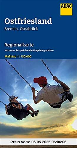 ADAC Regionalkarte Blatt 4 Ostfriesland, Bremen, Osnabrück 1:150 000 (ADAC Regionalkarten 1:150.000)