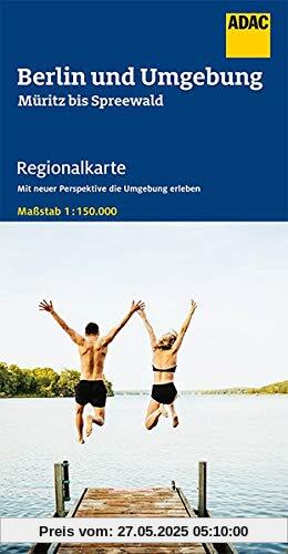 ADAC Regionalkarte Blatt 6 Berlin und Umgebung Müritz bis Spreeewald 1:150 000 (ADAC Regionalkarten 1:150.000)