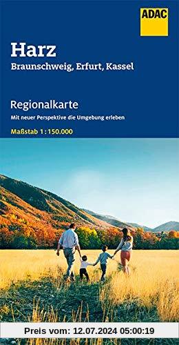ADAC Regionalkarte Blatt 8  Harz, Braunschweig, Erfurt, Kassel 1:150 000 (ADAC Regionalkarten 1:150.000)